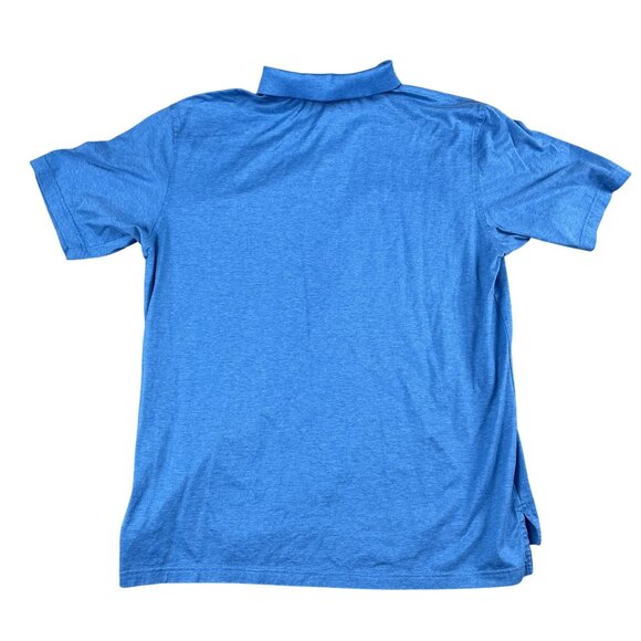 Peter Millar 100% Cotton Blue Polo Shirt Sz Large - Picture 2 of 5